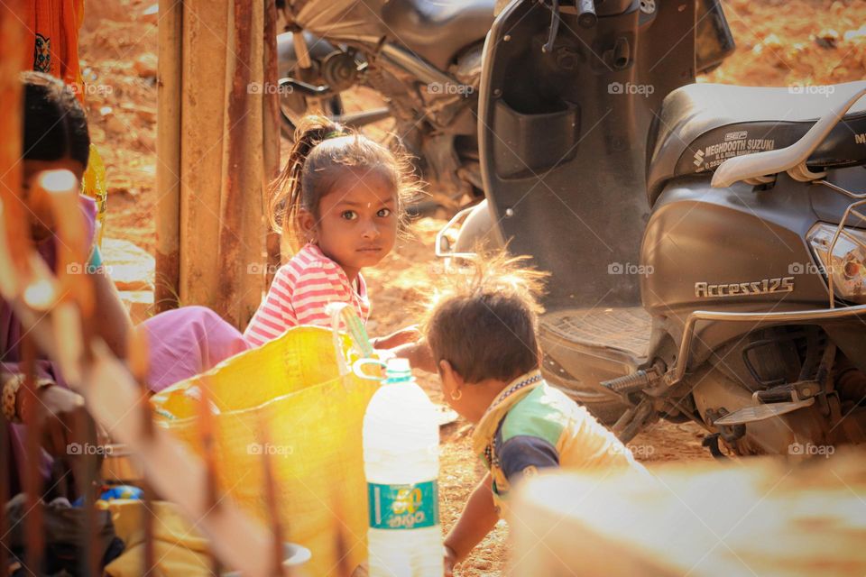 innocent face of a child