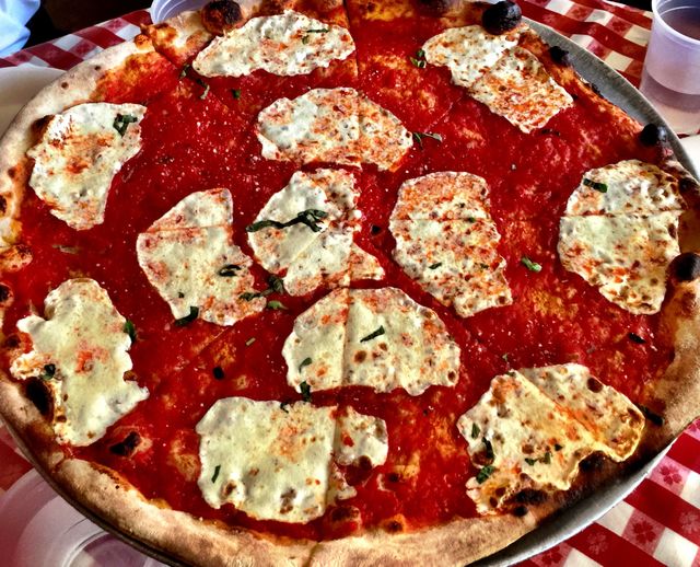 Margherita Pizza at Lombardi's in Little Italy, New York City