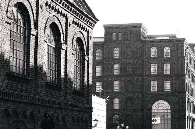 beautifully renovated old factory buildings in Lodz