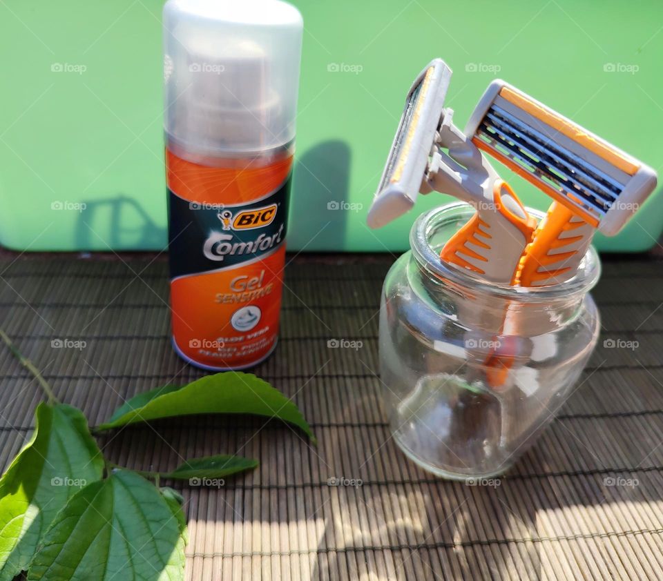 Shaving cream and razors