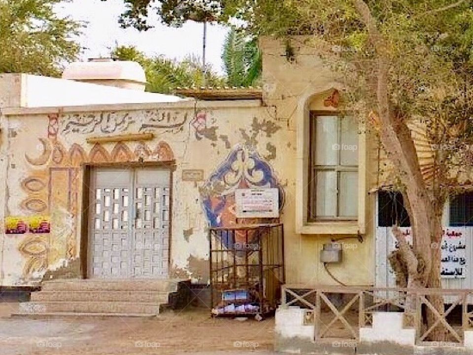 Door. Colorful. Vintage. Village. Bahrain. Rural. 