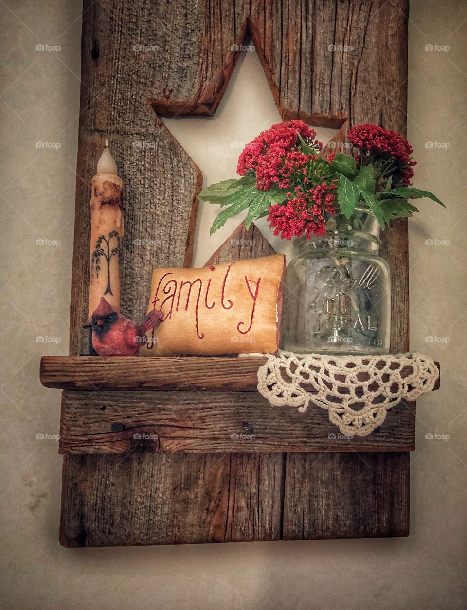 Homemade rustic decoration home 