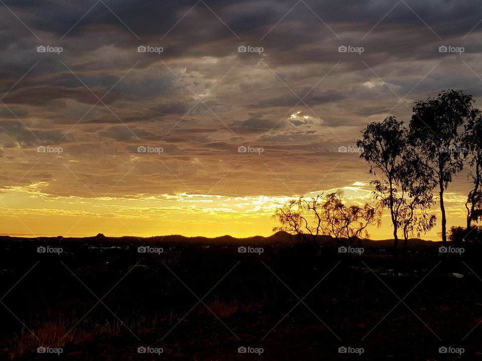 sunset. outback.