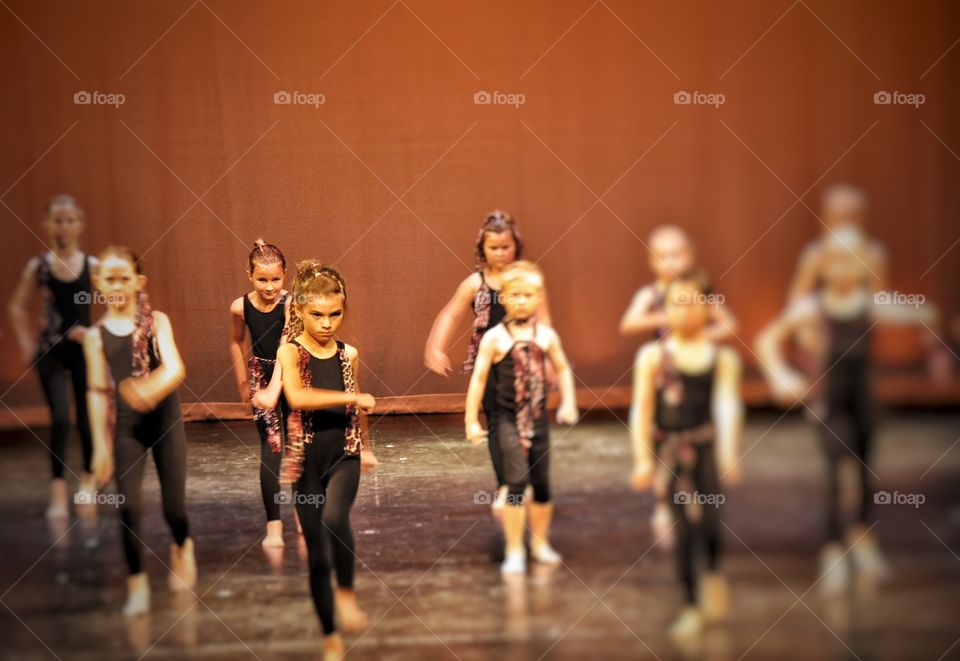 Young Girls Dancing Ballet