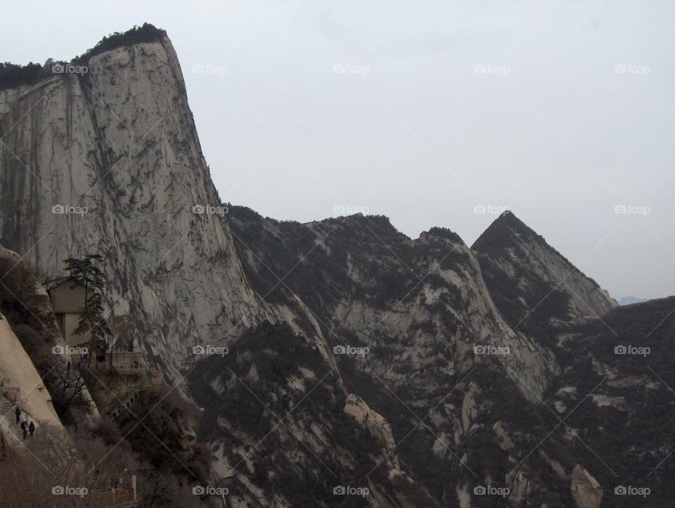 Mt Hua near Huayin in Shaanxi Province China