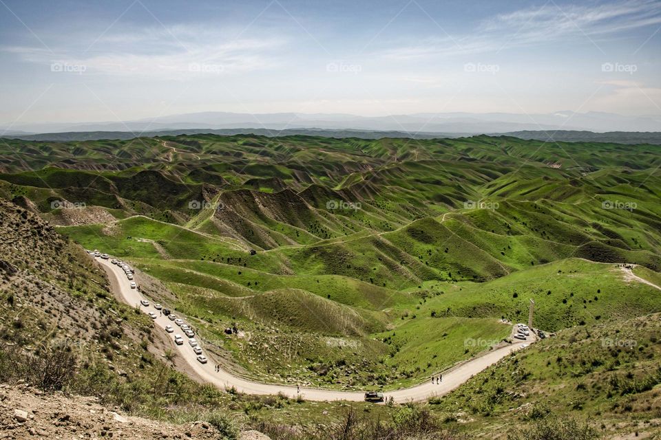 Beautiful spiral mountains