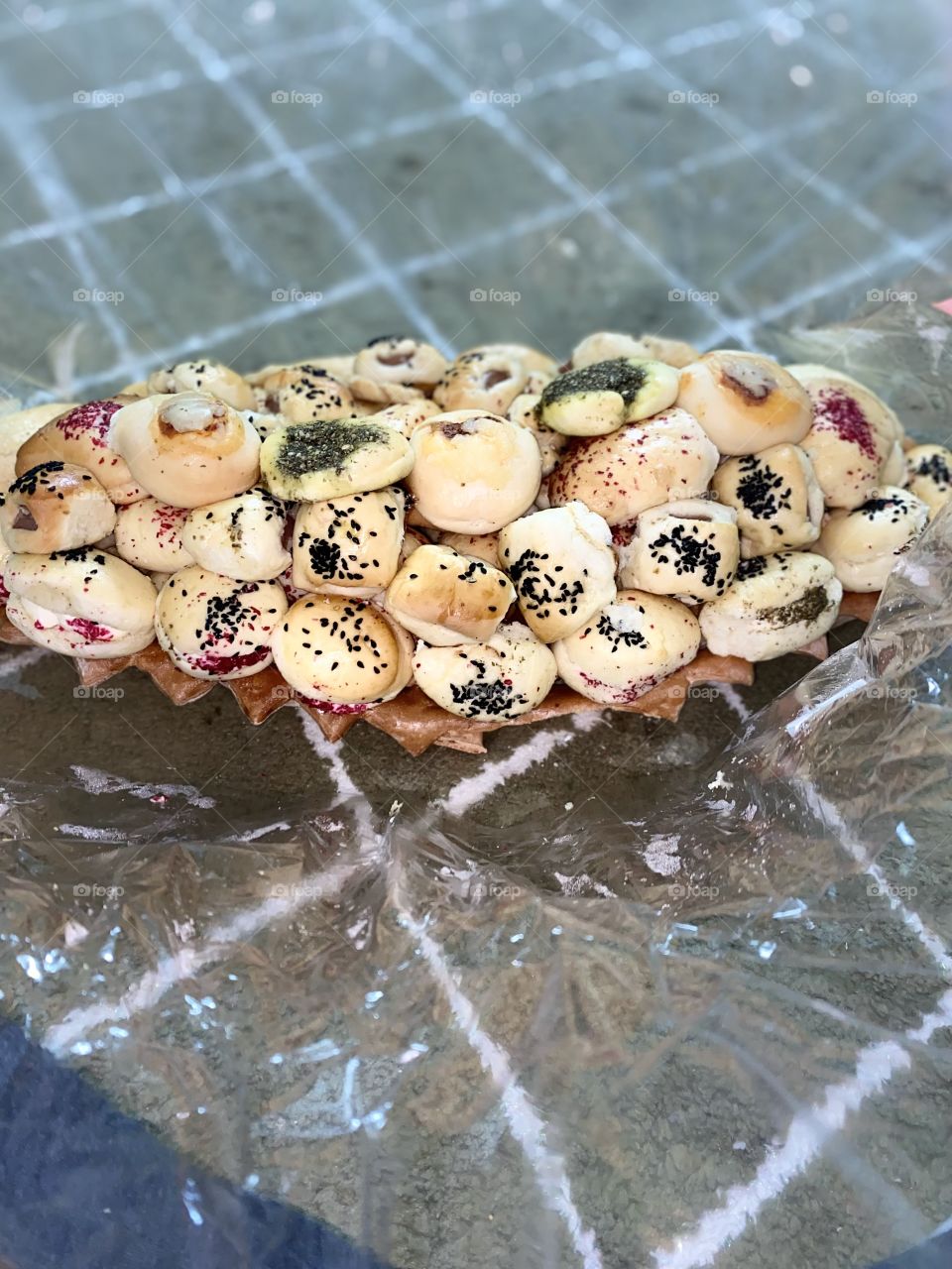 Mixed pastries with soft drink