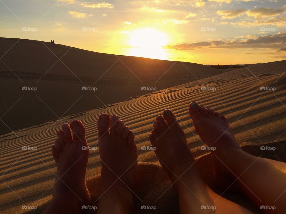 Feet selfie