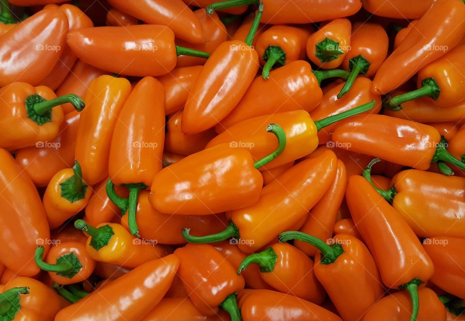 Orange peppers