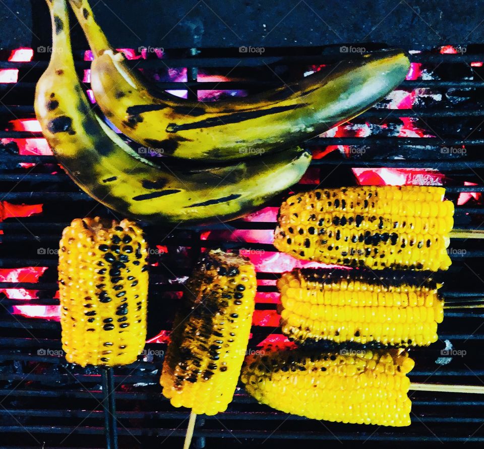 roasted corn at dusun bambu, lembang