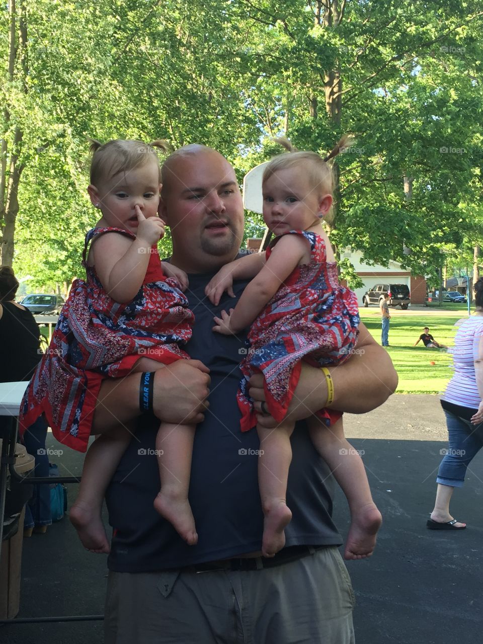 Identical Twins, One Nose Picker 