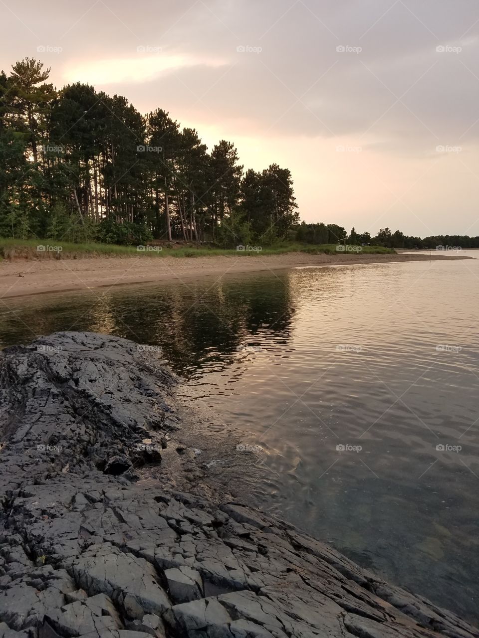 Lake Superior shore Marquette