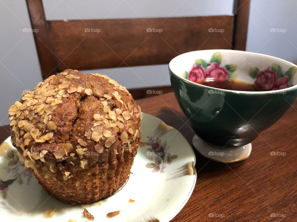 Muffin and coffee