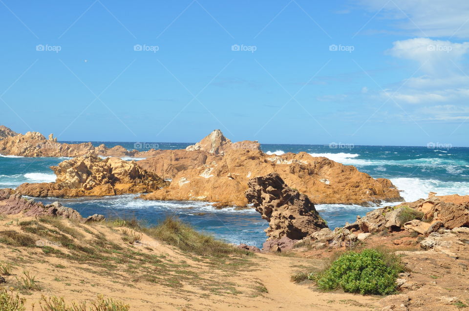 Beach on Menorca island 