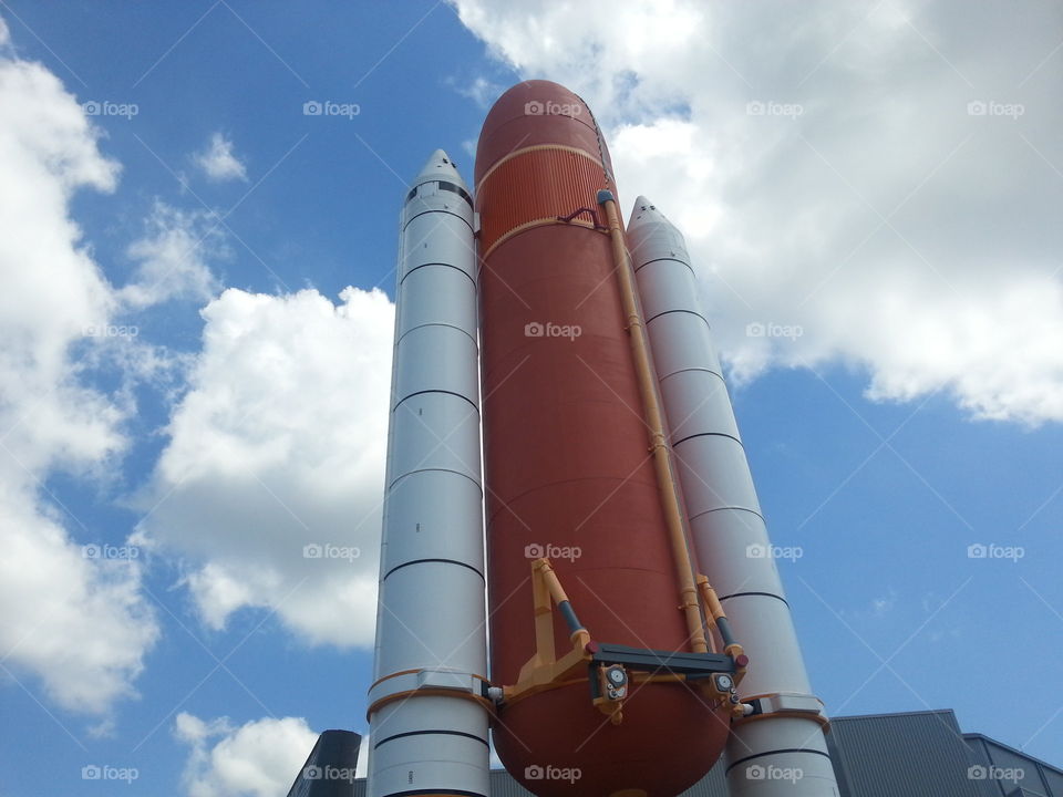 space shuttle at Kennedy space center.