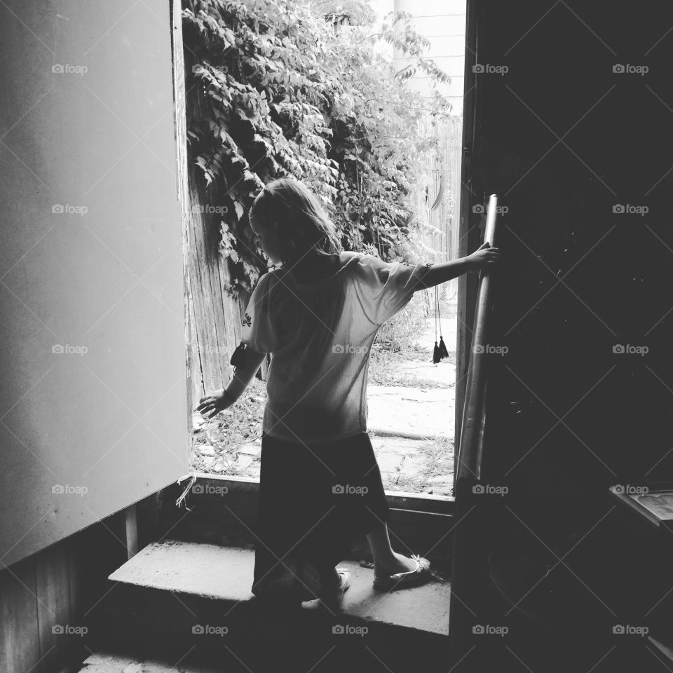 Dreamer . I often catch Bradin caught up in a moment of fantasy . Where she is and who she is at the moment is all hers to be 