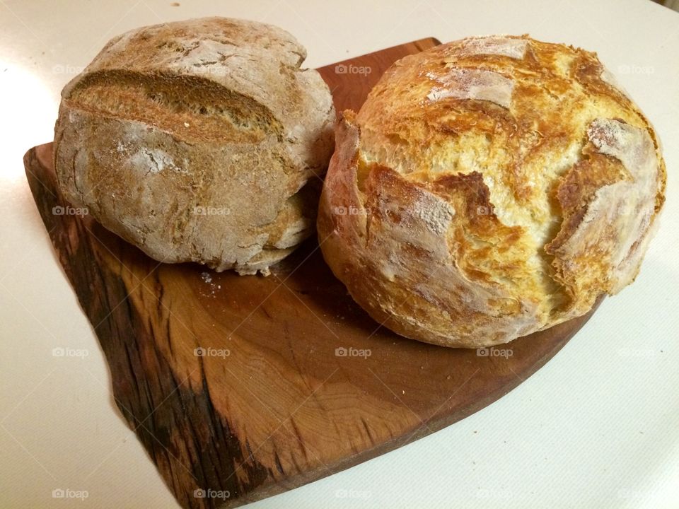 Homemade crusty bread
