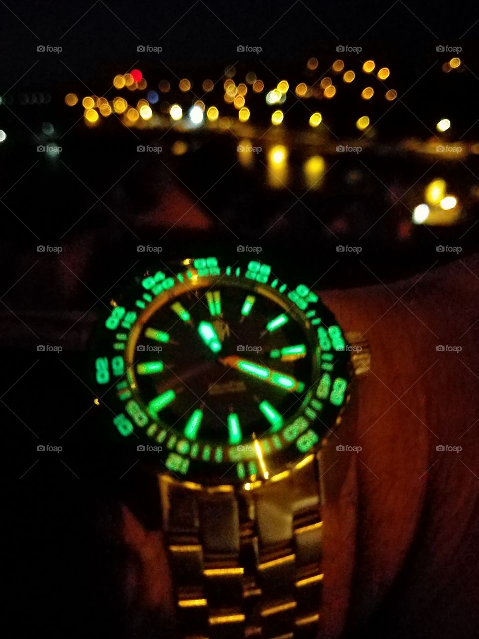 NTH Devil Ray Lume Watch Night time
