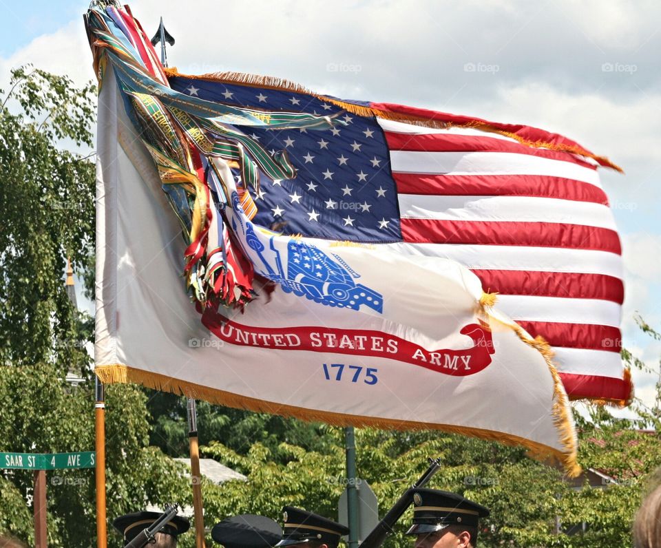 flags up