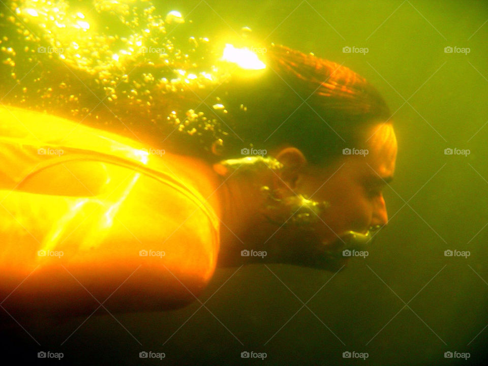 Swimming in the lake near Umea