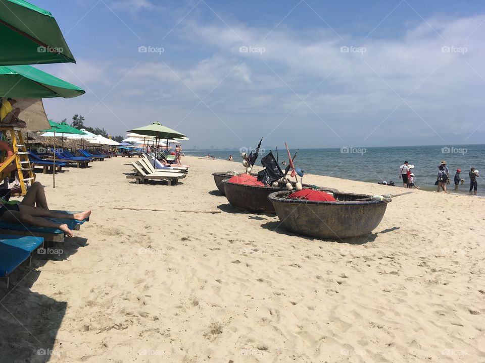 A Vietnamese beach near Hoi An 