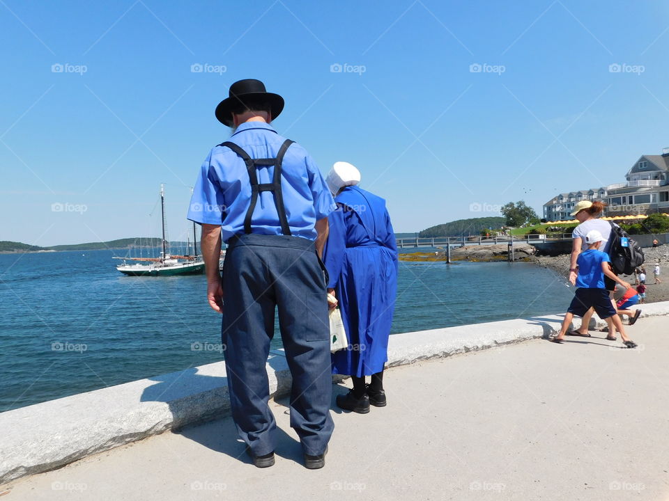 Two elderly together enjoying the day