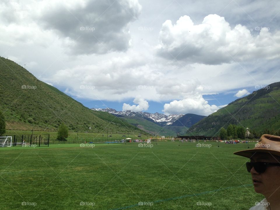 Rocky Mountain views from Vail, CO
Soccer field