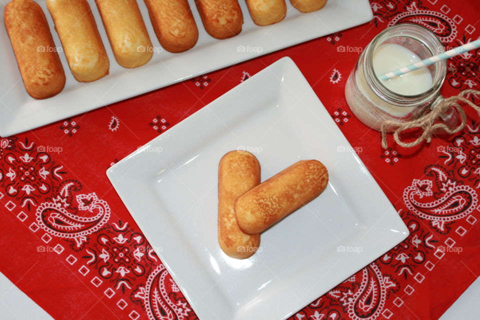 Snack Cake and Milk