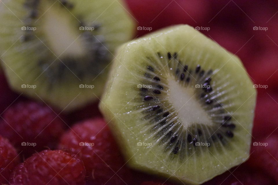 Red and green fruits