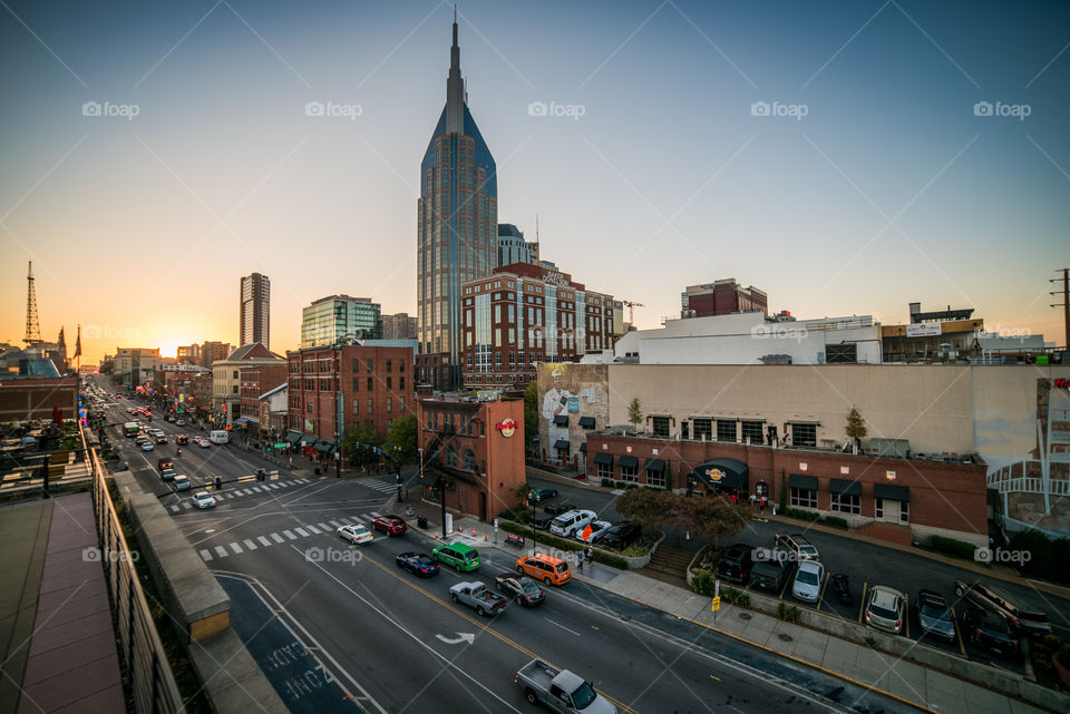Downtown Nashville. 
