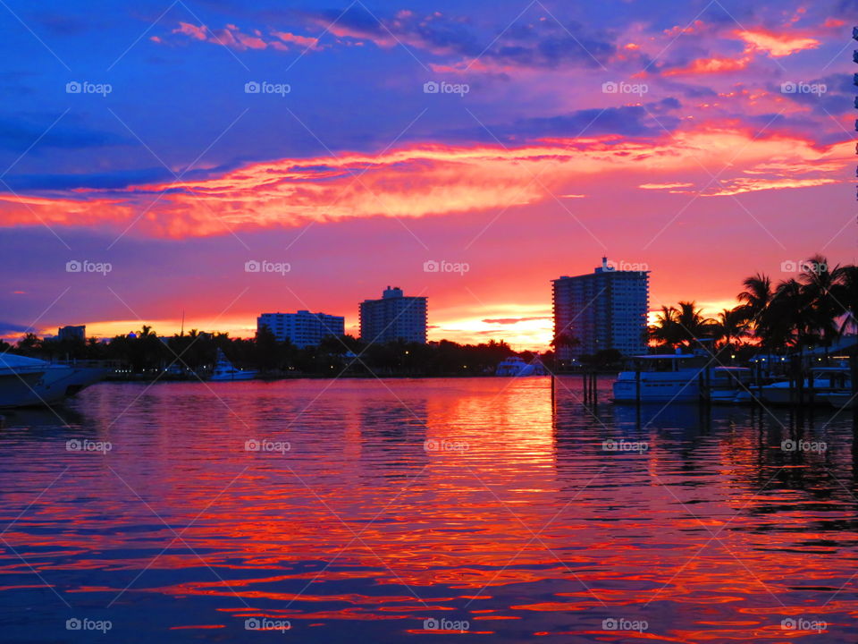 My Sunset . Fort Lauderdale resident living like a tourist