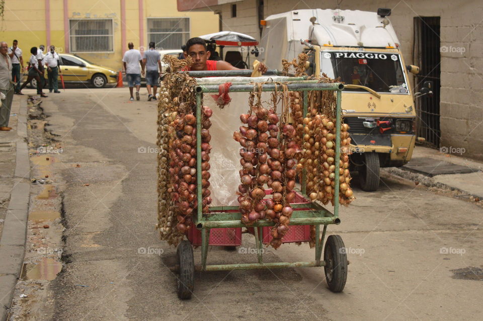 Street vendor in Havana