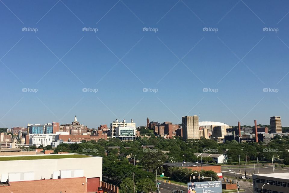 Syracuse skyline. 