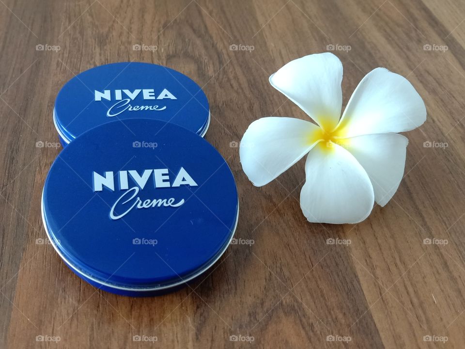 Beautiful Flower with NIVEA