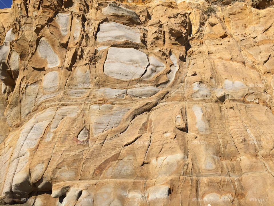 Cliff. Amazing patterns on cliff walls