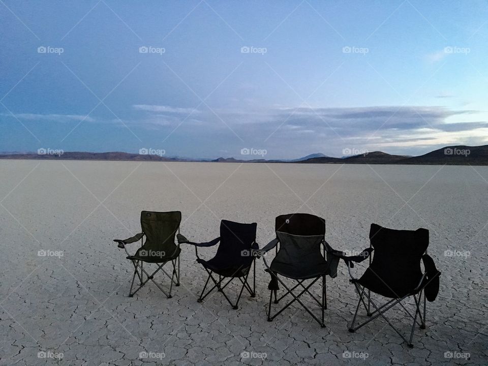 The Alvord Desert, a dried up lake bed, located in South-Eastern Oregon.