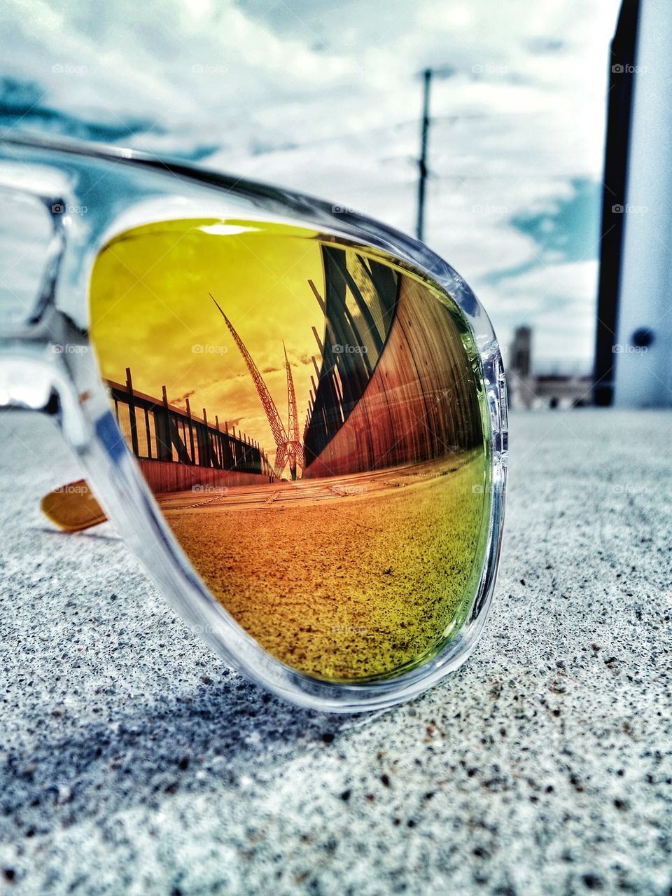 Close-up of sunglasses