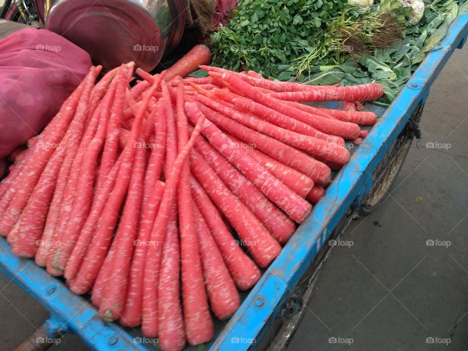 Carrots / Red Carrots / Vegetable / Indian Street