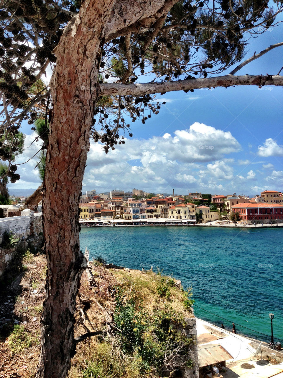 The harbour in Crete