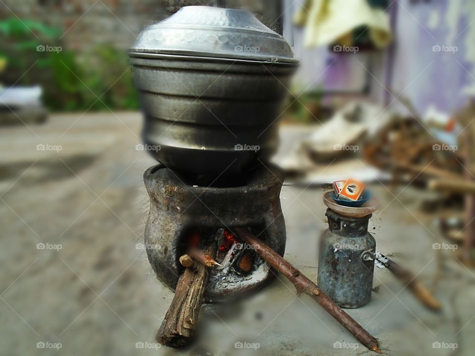 Indian village idly maker