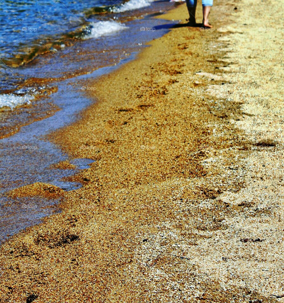 Footsteps in the sand