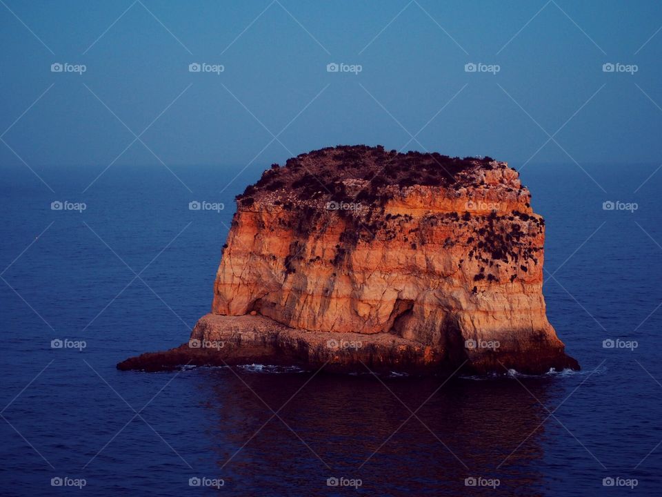 ocean .. shore ... cliffs .. evening ...
