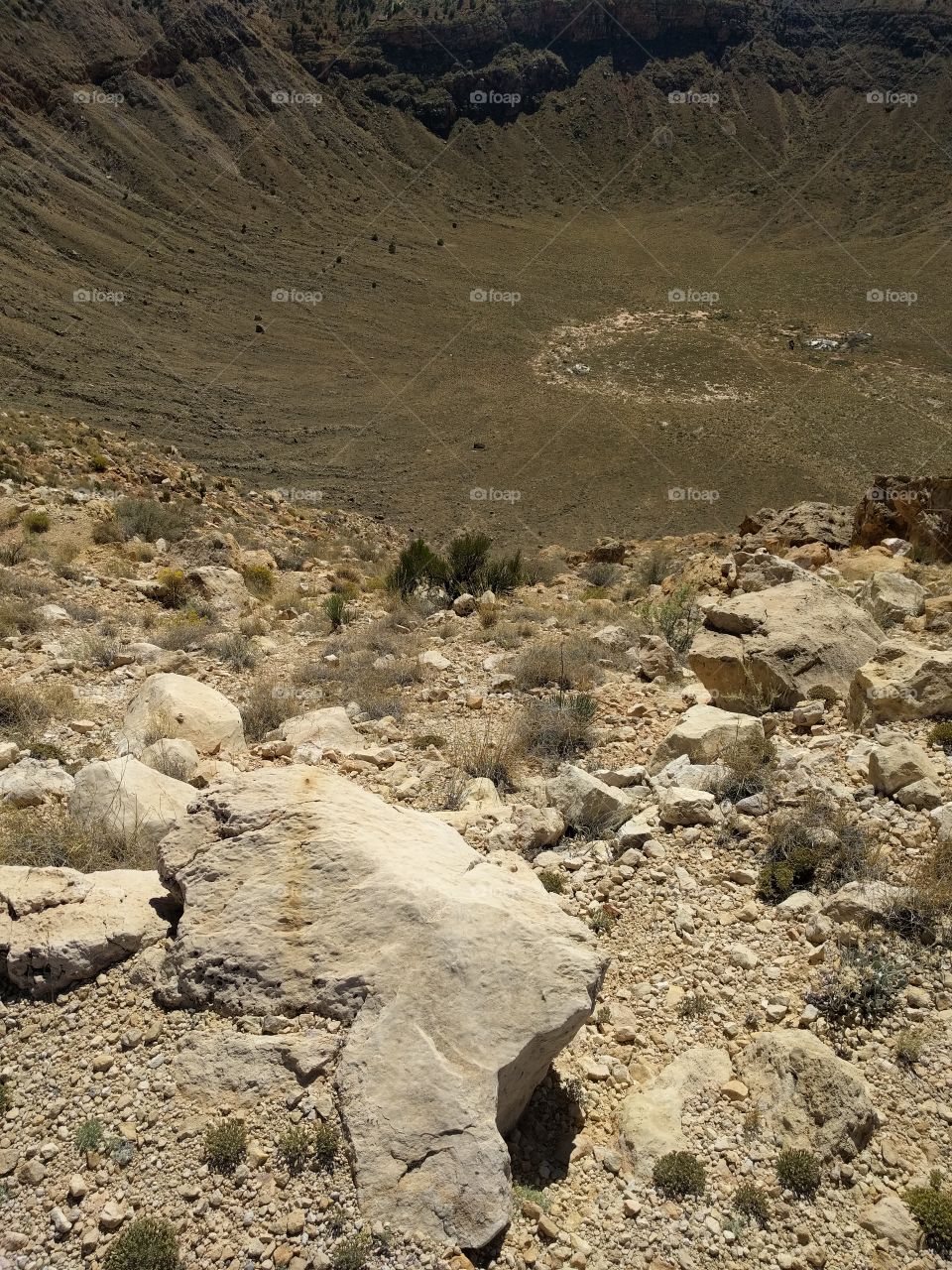 Meteor crater in Arizona