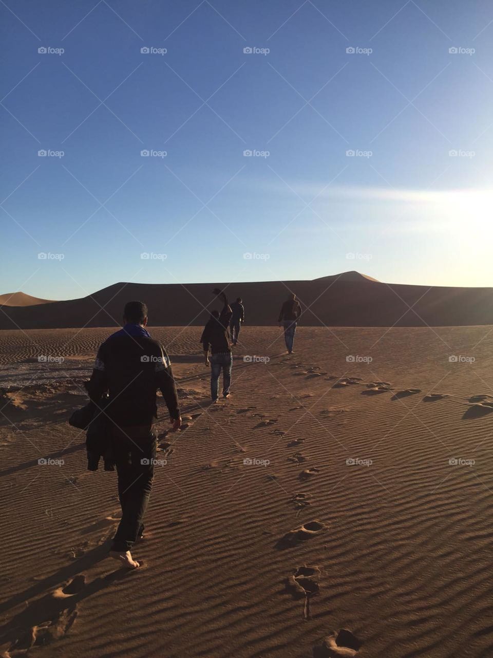 walking in desert