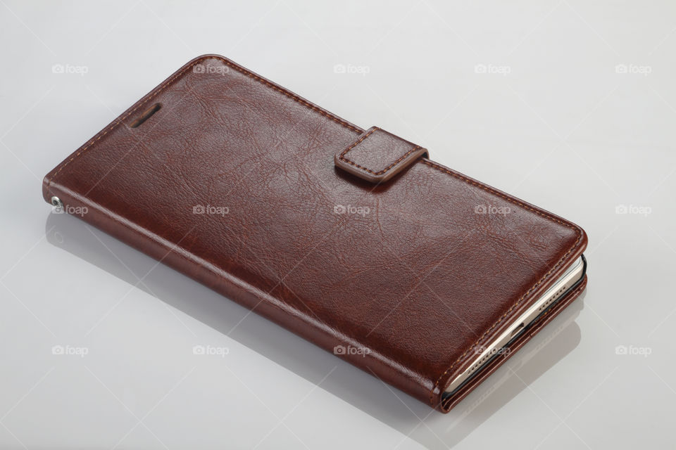 Modern luxury smartphone leather cover / case