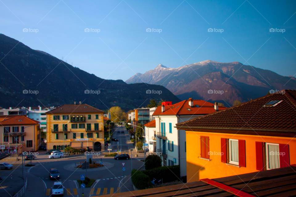 bellizona switzerland landscape city travel by cmosphotos