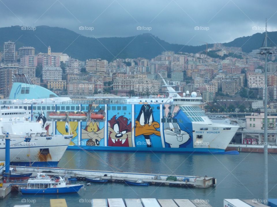 Ship at Genova, Liguria, Italy