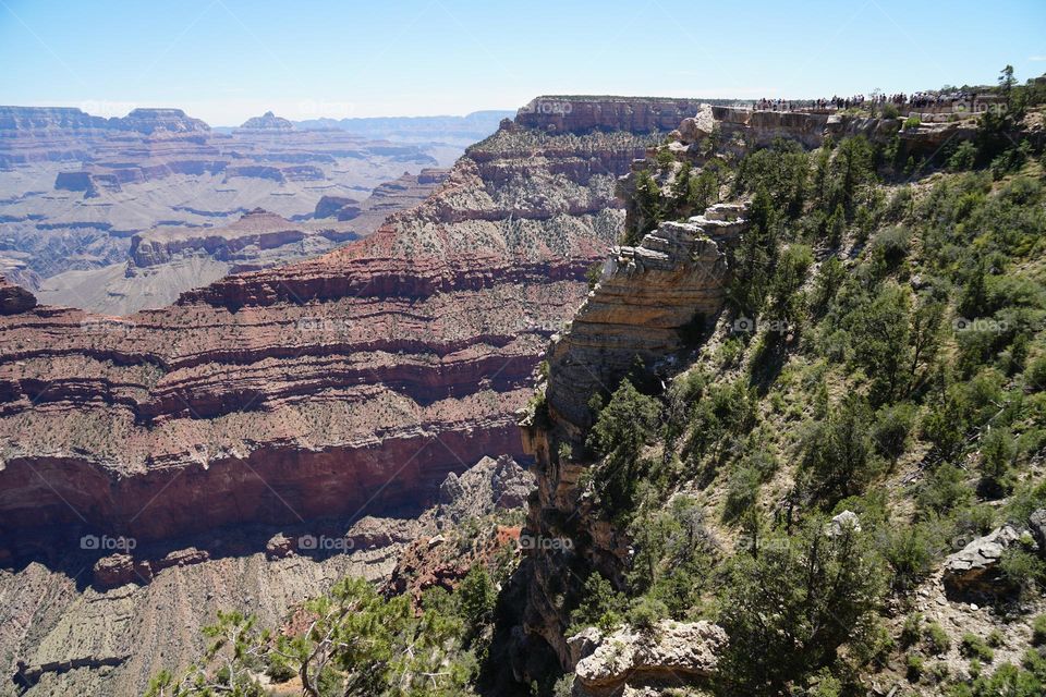 The Grand Canyon in Arizona is one of the seven wonders of the natural world and can be seen from space