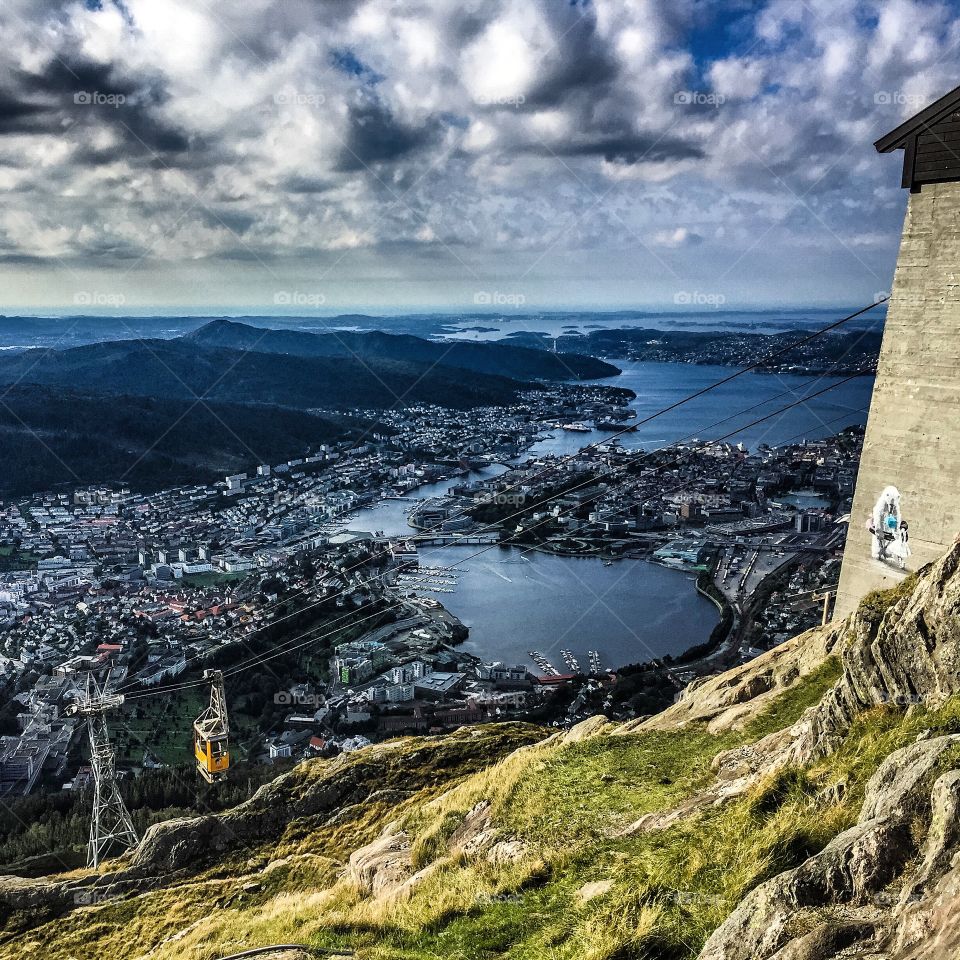 A view over Bergen, Norway