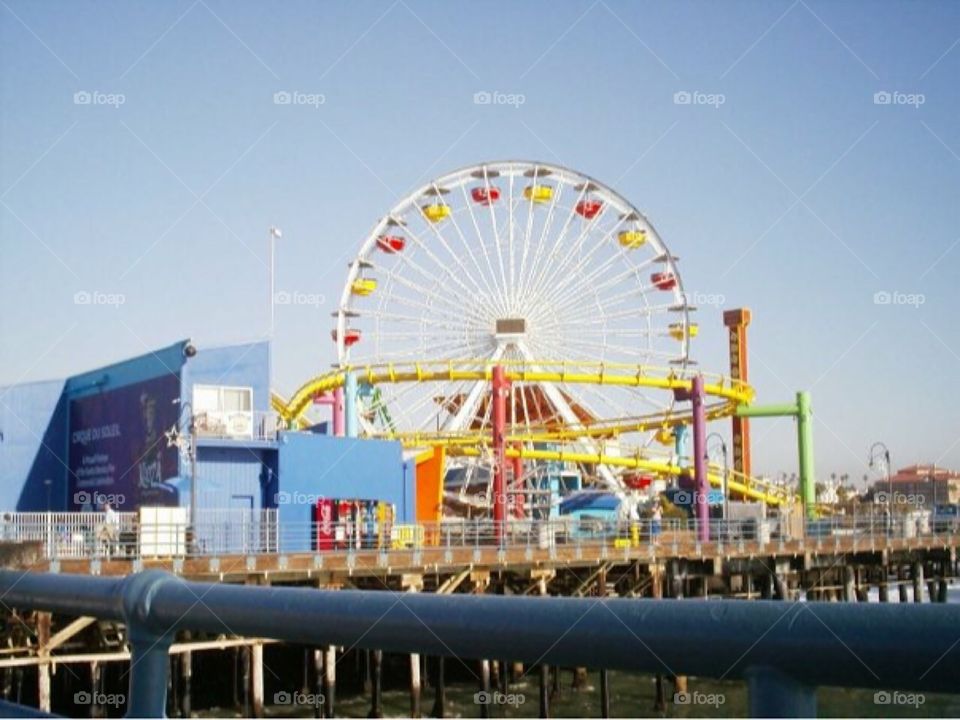 Santa Monica’s Paradise Pier, California  Amusement Park